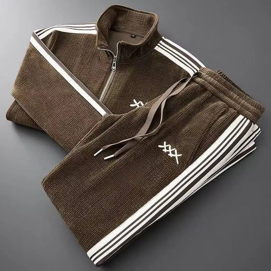 Alessandro Veneti Corduroy Sport Tracksuit