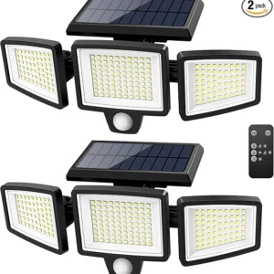 Solar Motion Sensor Security Lights (2-Pack)